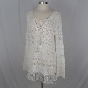 WHBM Cover Up Bikini Mesh Knitted Medium NEW